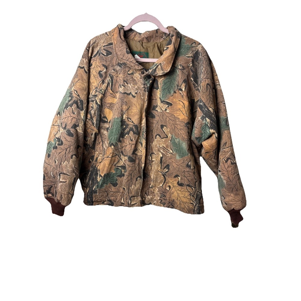 Vintage Texsport Vanish Realtree Camo Full Zip Jacket Bomber Men's XXL Hunting